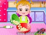 Baby Hazel in Kitchen