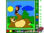 Colorare Masha e Orso