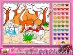 Gioco da Colorare con i Dinosauri